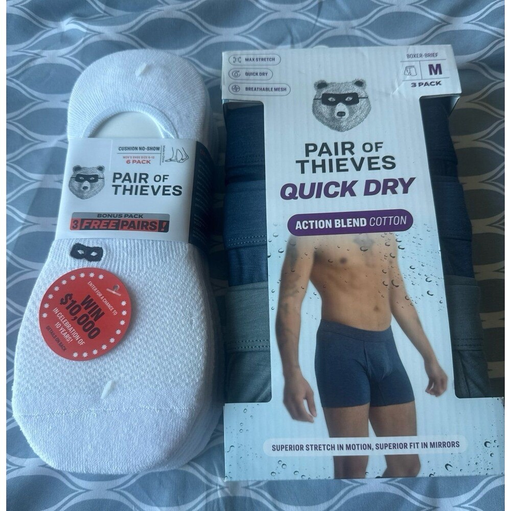 Pair of Thieves Men’s socks and boxer briefs underwear